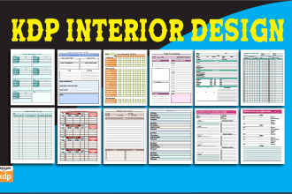 create KDP low content book interior planner