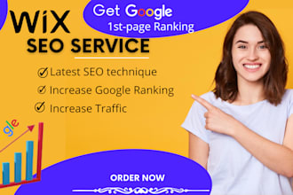 optimize complete wix website white hat SEO for google ranking to 1st page