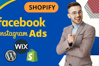 create and manage shopify facebook ads or instagram ads campaign