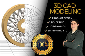 3d cad modeling product designing, and 3d print designs