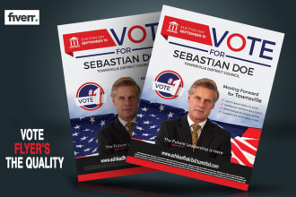 make a unique and professionally political flyer design