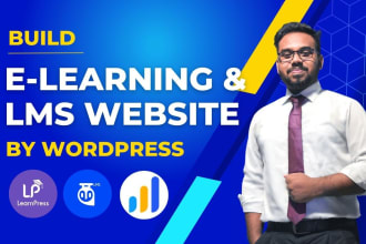 build wordpress lms website or elearning website with learndash, tutor lms