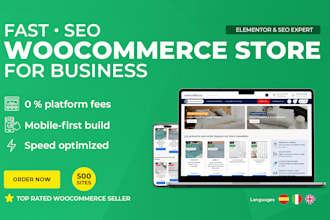build a fast woocommerce store that sells with elementor SEO