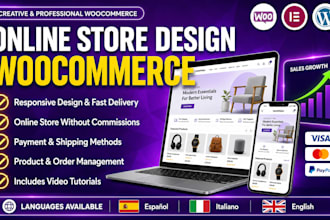 design an ecommerce website in wordpress with woocommerce