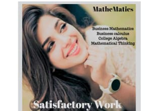help in business mathematics and business calculus, basics math, college algebra