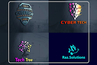 make technology crypto cyber security tech IT brand logo