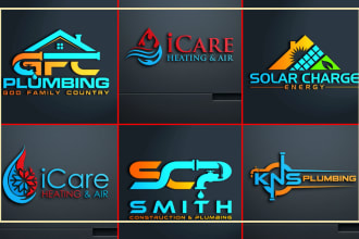 create heating oil gas solar air hvac and electrical logo