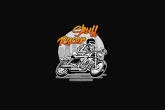 make modern and professional motorcycle logo