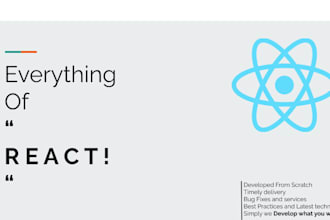 develop react sites for you