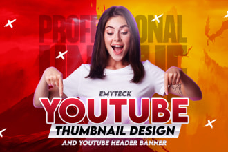 design amazing clickbait youtube thumbnail in 24 hours