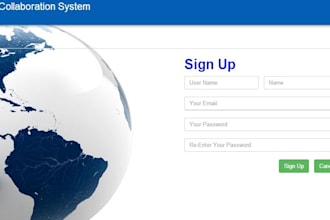 do your web page using php with a mysql database