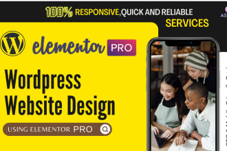 build, rebuild, redesign, clone wordpress elementor website