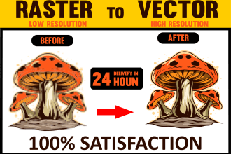 convert drawing into digital art, vector tracing logo and image