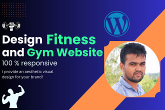 design user friendly fitness website and gym website