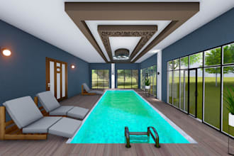 design pool, indoor pool, outdoor pool, water features, fountains, enclosure