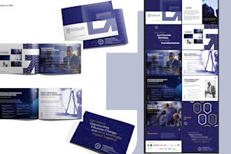 design a modern company profile, catalog, or brochure