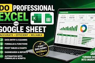 do excel and google sheet, vlookup, merge, clean data, remove dupilcate, formatt