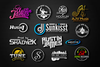 do stunning music, dj, party, band, club, artist, studio and event logo design