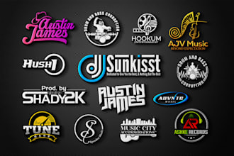 do stunning music, dj, party, band, club, artist, studio and event logo design