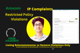reinstate and remove restricted product policy violations amazon