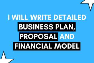 craft detailed business plan, proposal with financial model