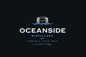 create a powerful branding logo for new distillery
