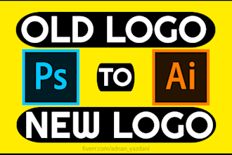 create, recreate, redesign, revamp, retrace, modify, fix or edit logo design