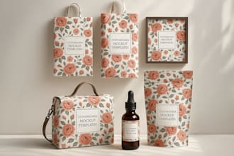 create a 3d mockup template for any product