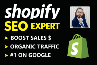 be your shopify SEO expert to increase sales and traffic