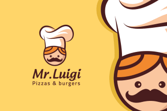 design food, bbq, restaurant, cafe, coffee, bakery logo