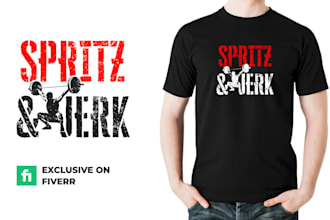 design gym fitness crossfit workout t shirts and logo design