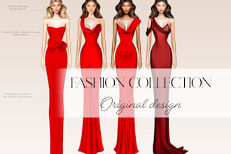 design your fashion collection and illustration