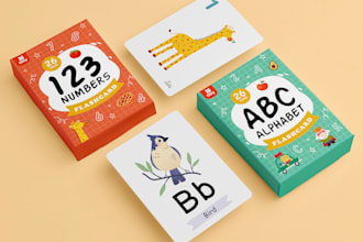 design card game and board game full with box, rule, and anything
