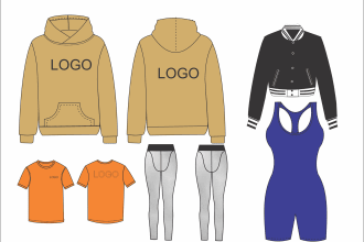 make mockup and designs for your clothing and apparel