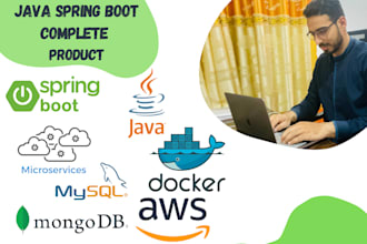 provide java spring boot, restful apis and microservices