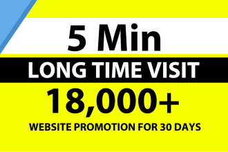 do 5min long time duration web promotion
