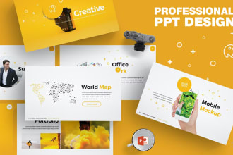 design professional powerpoint presentations and pitch deck slides