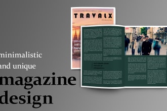 design your unique magazine, catalogue or similar editorial layout