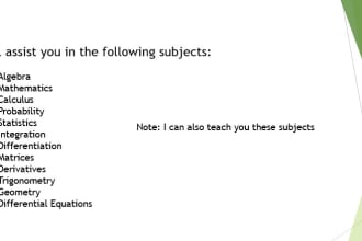 help you in mathematics, calculus and statistics