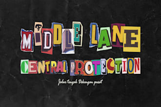 create lettering typography for streetwear hoodie ,tshirt