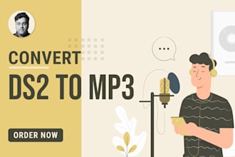 convert ds2, dss audio files to mp3 format