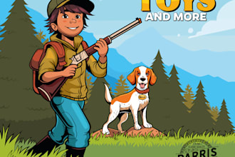 create vector cartoon graphics in short terms