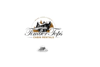 do create an elegant cabin logo for your business