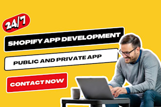 develop a custom app for your shopify store