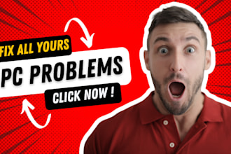 be your PC doctor, remote fix, repair for all issues and gaming