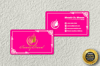 do luxury and minimalist business card design