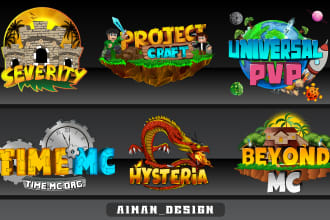 craft a custom minecraft server logo and server icon