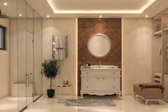 design 3d bathroom and render