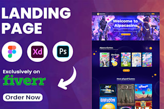 Review  create landing page and complete wordpress website