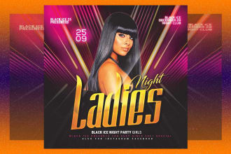 design a concert, nightclub, event, or party flyer and poster
